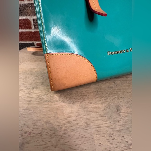 Dooney And Bourke‎ Satchel Bag - Patent Leather Ocean Teal - Picture 10 of 16